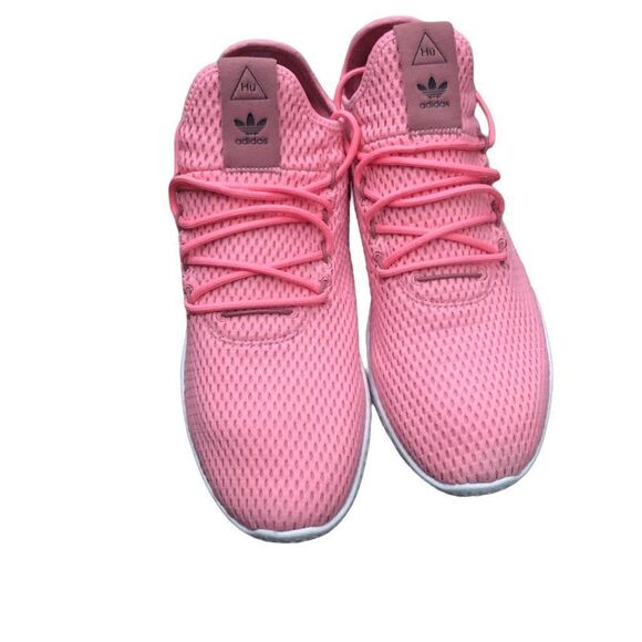 Rare 2017 Adidas X Pharrell Hu Tennis Shoes Tactile Rose Size 11 Pink - Picture 3 of 14